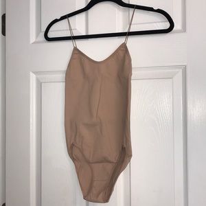 Urban outfitters nude ribbed bodysuit size medium